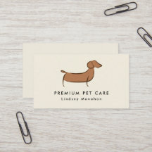 Moderne minimale Dachshund Dog Pet Care