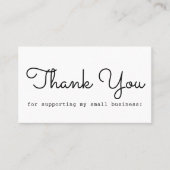 Moderne minimale dank visitekaartje (Voorkant)