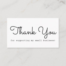 Moderne minimale dank visitekaartje