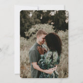 Moderne minimale datum zegel Sage bruiloft uitnodi Save The Date (Achterkant)