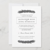 Moderne minimale dennen kaart (Voorkant)