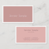 Moderne, minimale design elegante, eenvoudige tint visitekaartje (Voorkant / Achterkant)