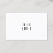 Moderne, minimale design, geavanceerde Smart Plain Visitekaartje (Voorkant)