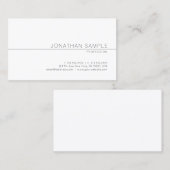 Moderne, minimale design professional visitekaartje (Voorkant / Achterkant)