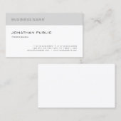 Moderne, minimale design professional visitekaartje (Voorkant / Achterkant)