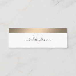 Moderne minimale Diamant Salon Visitenkarte Busine Mini Visitekaartje