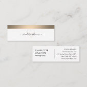 Moderne minimale Diamant Salon Visitenkarte Busine Mini Visitekaartje (Voorkant / Achterkant)