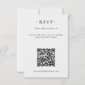 Moderne Minimale Duiven & Script Trouwen Online RSVP Kaartje (Voorkant)