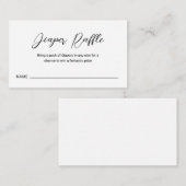 Moderne, minimale, eenvoudige Baby shower met een Informatiekaartje (Voorkant / Achterkant)