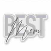 Moderne, minimale, eenvoudige, coole vormgeving va sticker (Voorkant)