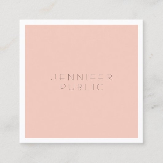 Moderne, minimale, eenvoudige, elegante profession vierkante visitekaartje (Voorkant)