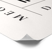 Moderne Minimale Eenvoudige Gezonde Glimlach Tanda Poster (Hoek)