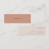 Moderne, minimale eenvoudige lay-out (standaard) k mini visitekaartje (Voorkant / Achterkant)