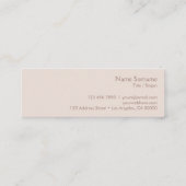 Moderne, minimale eenvoudige lay-out (standaard) k mini visitekaartje (Achterkant)