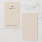Moderne, minimale, eenvoudige, moderne gouden en c visitekaartje (Voorkant / Achterkant)