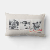 Moderne minimale eenvoudige multi foto home decor kussen (Achterkant)