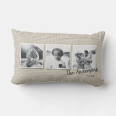 Moderne minimale eenvoudige multi foto home decor kussen (Achterkant)