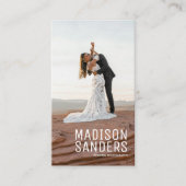 Moderne, minimale, eenvoudige professionele foto visitekaartje (Voorkant)