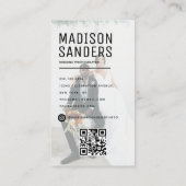 Moderne, minimale, eenvoudige professionele foto visitekaartje (Achterkant)