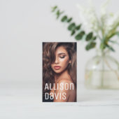 Moderne, minimale, eenvoudige professionele foto visitekaartje (Staand voorkant)