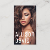 Moderne, minimale, eenvoudige professionele foto visitekaartje (Voorkant)