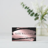 Moderne, minimale, eenvoudige professionele helder visitekaartje (Staand voorkant)