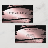 Moderne, minimale, eenvoudige professionele helder visitekaartje (Voorkant / Achterkant)