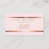 Moderne, minimale, eenvoudige professionele lichtg visitekaartje (Achterkant)