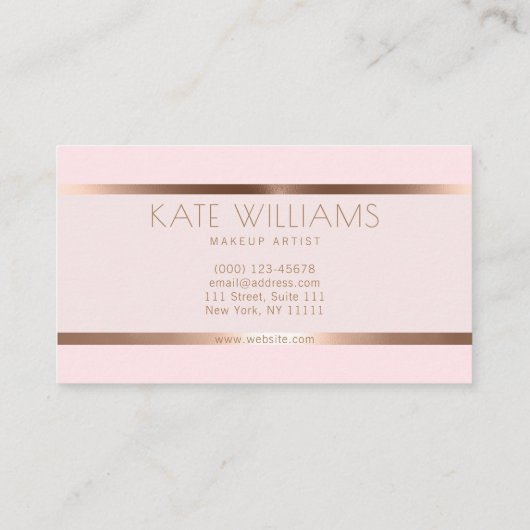 Moderne, minimale, eenvoudige professionele lichtg visitekaartje (Achterkant)