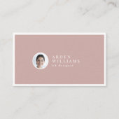 Moderne Minimale Eenvoudige Professionele QR-code  Visitekaartje (Voorkant)