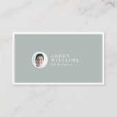 Moderne Minimale Eenvoudige Professionele QR-code Visitekaartje (Voorkant)