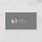 Moderne Minimale Eenvoudige Professionele QR-code Visitekaartje (Voorkant)