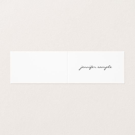 Moderne, minimale, eenvoudige rendabele Sjabloon Visitekaartje (Buitenkant ongevouwen)