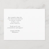 Moderne, minimale, eenvoudige scriptfoto's aankondigingskaart (Achterkant)