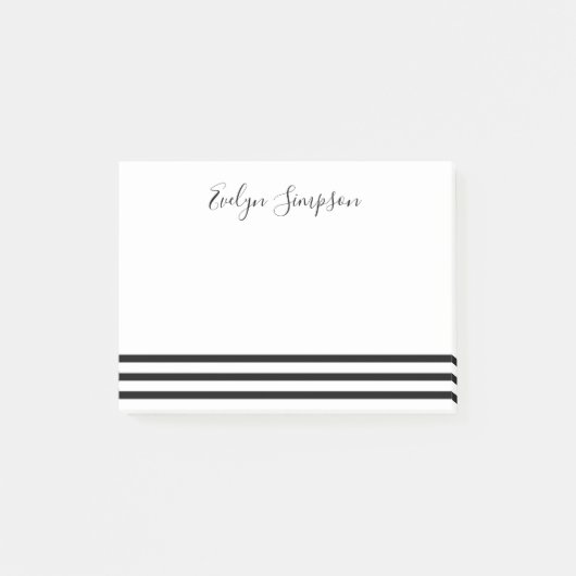 Moderne, minimale eenvoudige strepen post-it® notes (Voorkant)
