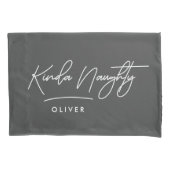 Moderne, minimale eenvoudige typografie stout aard kussensloop (Voorkant-Links)