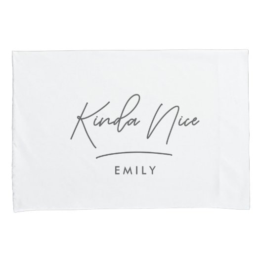 Moderne, minimale eenvoudige typografie stout aard kussensloop (Voorkant-Rechts)