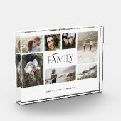 Moderne minimale elegant multi-7-fotofamilie fotoblokken (Links)