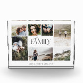 Moderne minimale elegant multi-7-fotofamilie fotoblokken (Voorkant)