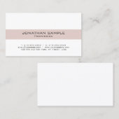 Moderne, minimale elegante design Professional Visitekaartje (Voorkant / Achterkant)
