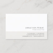Moderne, minimale elegante design professionele ar visitekaartje (Voorkant)
