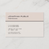 Moderne, minimale elegante Design Trendy Sjabloon Visitekaartje (Voorkant)