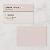 Moderne, minimale elegante Design Trendy Sjabloon Visitekaartje (Voorkant / Achterkant)