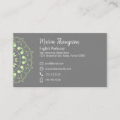 Moderne minimale elegante eenvoudige chique grijs  visitekaartje (Voorkant)