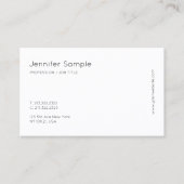 Moderne, minimale elegante, eenvoudige ontwerpstan visitekaartje (Voorkant)