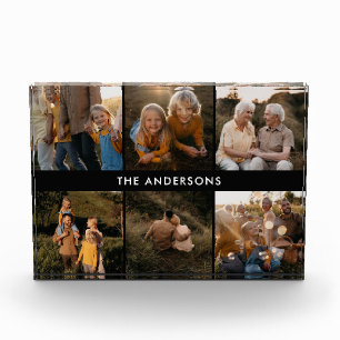 Moderne minimale elegante eenvoudige unieke famili fotoblokken