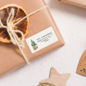 Moderne minimale elegante eenvoudige winter etiket