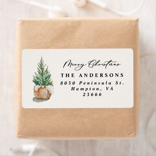 moderne minimale elegante eenvoudige winter label (Insitu)