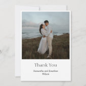 Moderne, minimale elegante foto - Hartelijk dank Kaart (Voorkant)