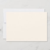 Moderne minimale elegante koper handgeschreven bru bedankkaart (Achterkant)